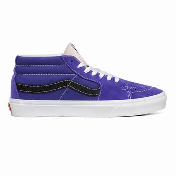 Damske Kotnikove Tenisky Vans Retro Sport Sk8-Mid Kráľovská Modrá/Biele VA08ZVCMK